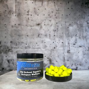 12x15mm Wafters - Old school Squid & Octopus (Fluoro Yellow)