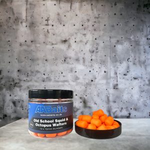 12x15mm Wafters - Old school Squid & Octopus (Fluoro Orange)